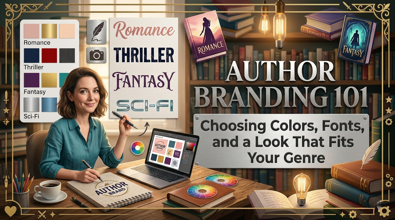 Author Branding 101: Choosing Colors, Fonts, and a Look That Fits Your Genre